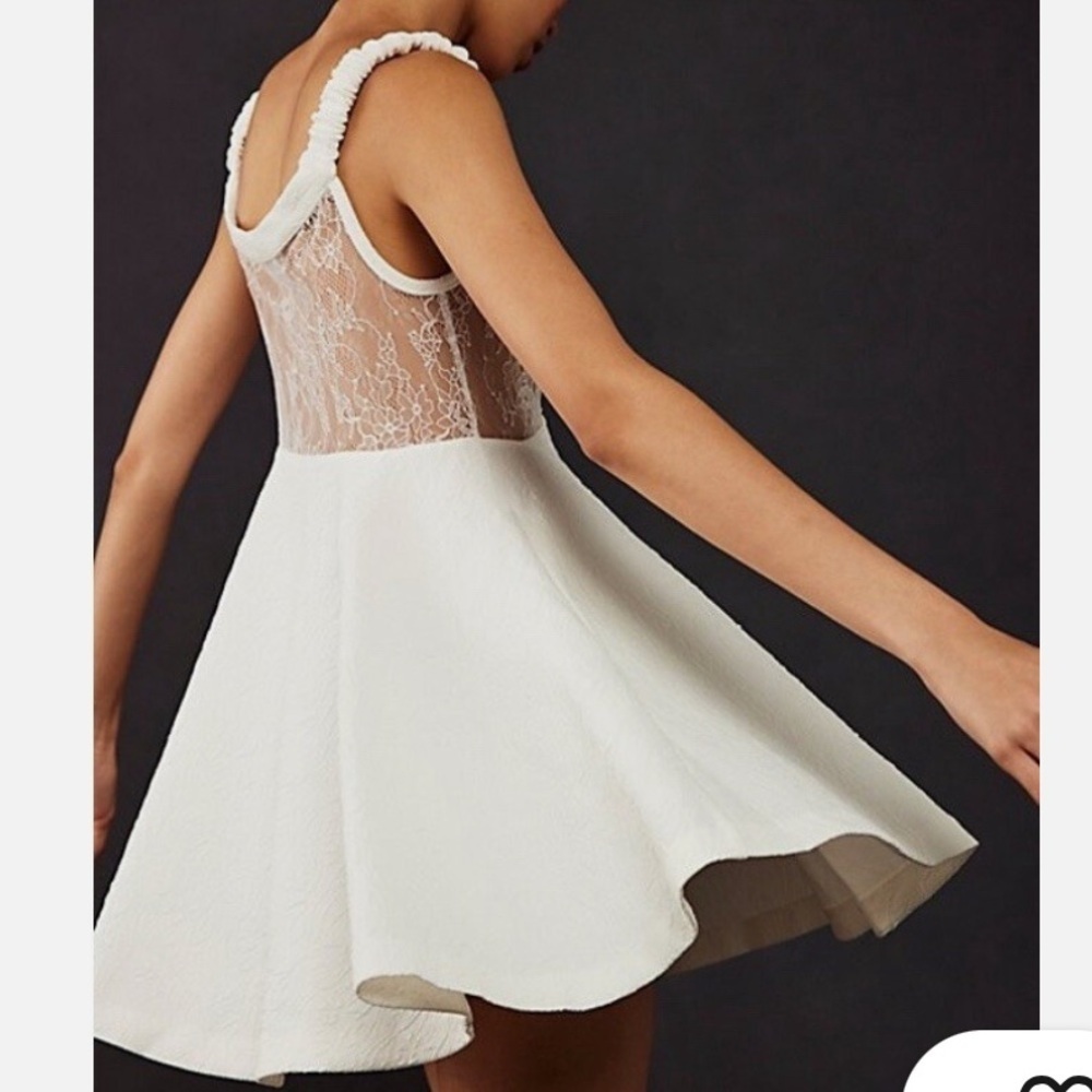 Free People Brooklyn Mini Skater Dress With Pockets NWOT - Picture 6 of 8